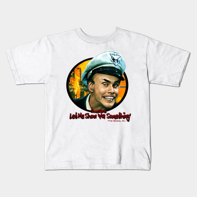 The Fire Marshall Kids T-Shirt by iCONSGRAPHICS